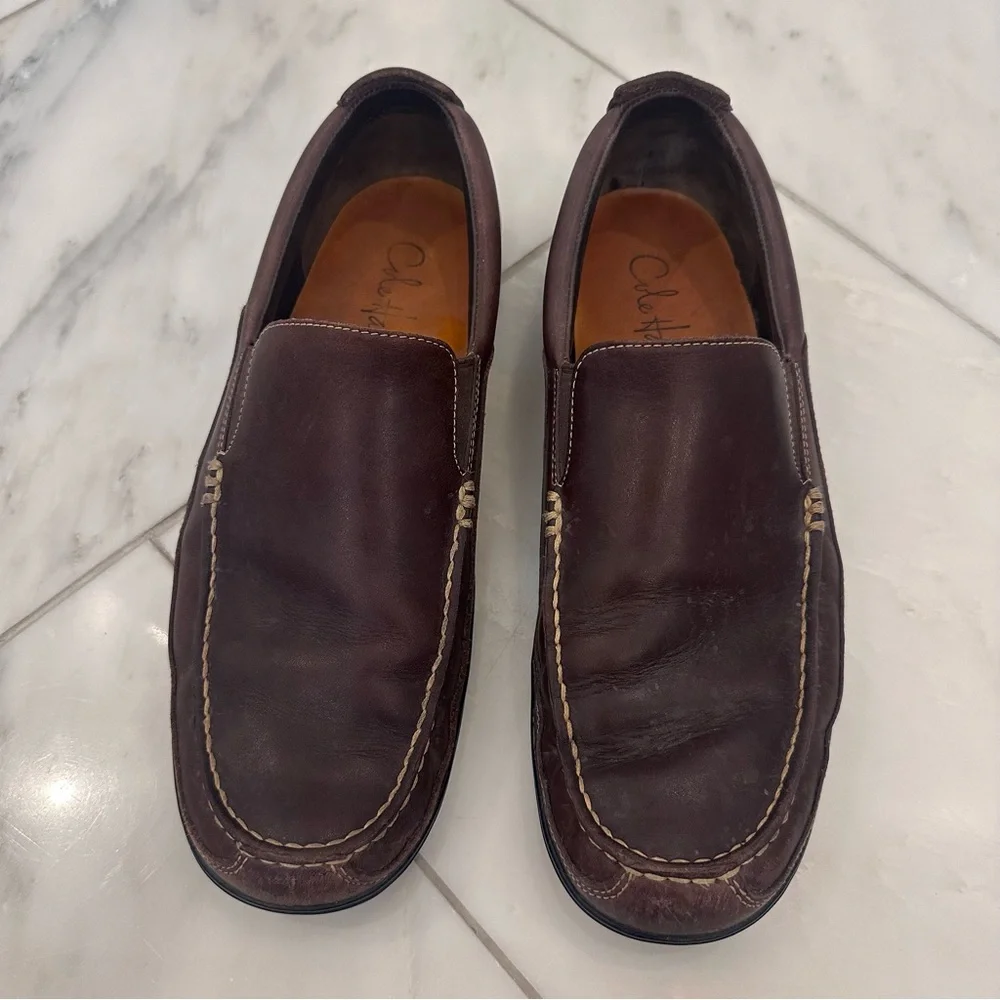 Men brown Cole Haan Tucker Venetian Loafer US 9.5 M medium width